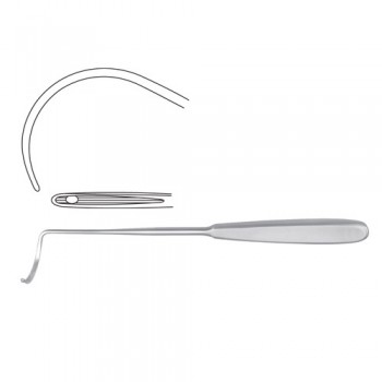 Deschamps Ligature Needle Blunt for Right Hand Stainless Steel, 24 cm - 9 1/2"